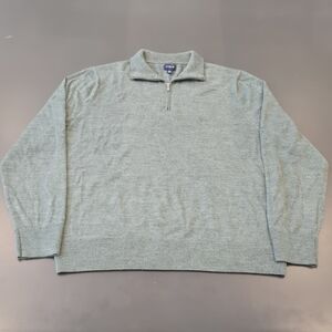 J. Crew Men's Green Zip-Up Sweater